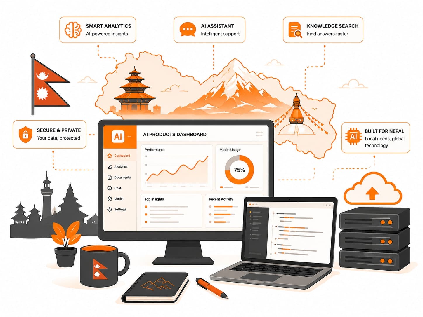 AI products dashboard — built for Nepal